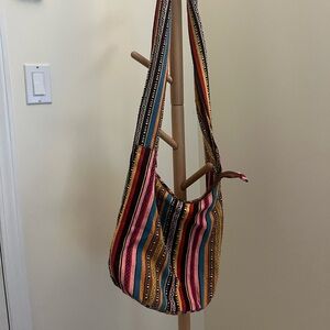 Multicolor Striped Women's Bag